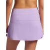 Head Women’s Half Swing Mesh Skort, Relaxed Fit, 13” Inseam, Built-in Compression Shorts with Pockets(Lavendula)
