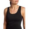 Head Women’s Medium-Impact Everyday Bra Tank Top, Slim Fit, Stretch Midweight Material, Moisture-Wicking(Black)