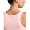 Head Women’s Medium-Impact Everyday Bra Tank Top, Slim Fit, Stretch Midweight Material, Moisture-Wicking(Crystal Rose)