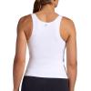 Head Women’s Medium-Impact Everyday Bra Tank Top, Slim Fit, Stretch Midweight Material, Moisture-Wicking(Stark White)