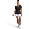 Head Women’s Mesh V-Neck T-Shirt, Slim Fit, Stretch Lightweight Material(Black)