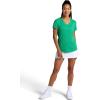 Head Women’s Mesh V-Neck T-Shirt, Slim Fit, Stretch Lightweight Material(Holly Green)