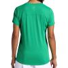 Head Women’s Mesh V-Neck T-Shirt, Slim Fit, Stretch Lightweight Material(Holly Green)