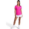 Head Women’s Mesh V-Neck T-Shirt, Slim Fit, Stretch Lightweight Material(Proud Pink)
