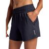 Head Women’s Rebound Knit Performance Short, Relaxed Fit, Stretch Midweight Heathered Material(Black Heather)
