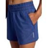 Head Women’s Rebound Knit Performance Short, Relaxed Fit, Stretch Midweight Heathered Material(Medieval Blue Heather)