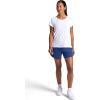 Head Women’s Rebound Knit Performance Short, Relaxed Fit, Stretch Midweight Heathered Material(Medieval Blue Heather)