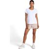 Head Women’s Rebound Knit Performance Short, Relaxed Fit, Stretch Midweight Heathered Material(Mushroom Heather)