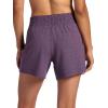 Head Women’s Rebound Knit Performance Short, Relaxed Fit, Stretch Midweight Heathered Material(Plum Perfect Heather)