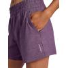Head Women’s Rebound Knit Performance Short, Relaxed Fit, Stretch Midweight Heathered Material(Plum Perfect Heather)