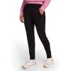 Head Women’s Rib Mix Jogger, Slim Fit, 29” Inseam, Lightweight Cotton-Poly Fleece Material(Black)