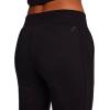 Head Women’s Rib Mix Jogger, Slim Fit, 29” Inseam, Lightweight Cotton-Poly Fleece Material(Black)