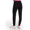 Head Women’s Rib Mix Jogger, Slim Fit, 29” Inseam, Lightweight Cotton-Poly Fleece Material(Black)