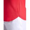 Head Women’s Shadow Stripe Crewneck T-Shirt, Slim Fit, Stretch Lightweight Material(Hibiscus)