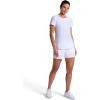 Head Women’s Shadow Stripe Crewneck T-Shirt, Slim Fit, Stretch Lightweight Material(Stark White)
