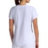 Head Women’s Shadow Stripe Crewneck T-Shirt, Slim Fit, Stretch Lightweight Material(Stark White)