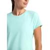Head Women’s Shadow Stripe Crewneck T-Shirt, Slim Fit, Stretch Lightweight Material(Yucca)