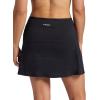 Head Women’s Swing Stripe Skort, Relaxed Fit, 15” Inseam, Built-in Compression Shorts with Pockets(Black)