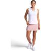 Head Women’s Swing Stripe Skort, Relaxed Fit, 15” Inseam, Built-in Compression Shorts with Pockets(Crystal Rose)