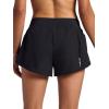 Head Women’s Vigor Short, Relaxed Fit, 3” Inseam, Mid-Rise, Stretch Lightweight Material, Moisture-Wicking(Black)