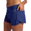 Head Women’s Vigor Short, Relaxed Fit, 3” Inseam, Mid-Rise, Stretch Lightweight Material, Moisture-Wicking(Medieval Blue)
