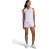 Head Women’s Vigor Short, Relaxed Fit, Mid-Rise, Stretch Lightweight Material, Moisture-Wicking, Built-in Underwear Liner(Stark White)