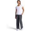 Head Women’s Wide Leg Pant, Relaxed Fit, 30” Inseam, Soft Heavyweight Material Black(Charcoal Heather)