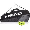 HEAD Core 3R Pro Tennis Racquet Bag – Holds 3 Racquets, Adjustable Strap(Black/Grey)