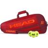 HEAD Core 3R Pro Tennis Racquet Bag – Holds 3 Racquets, Adjustable Strap(Red/Dark Red)