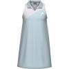 HEAD Girls Spirit Performance Tennis Dress with Built-in Shorts – Moisture Wicking Athletic Dress(Light Blue/White)