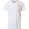 HEAD Girls Tie-Break II Performance Tennis T-Shirt – Moisture Wicking Athletic Top for Practice & Play(Apricot Print)