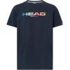 HEAD Junior Rainbow T-Shirt – Soft Moisture Wicking Logo Tee for Sports & Everyday Wear(Navy)