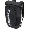 HEAD Tour Racqpack Tennis Bag Backpack – Rolltop Design, Holds Up to 3 Racquets, Multiple Accessory Pockets, Premium Travel & Court Bag(Black)