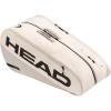 HEAD Tour Racquet Bag L (9R) Tennis Bag – Holds Up to 9 Racquets, CCT+ Climate Control Technology, 2 Main Compartments, Shoe Pocket & Backpack Carry System(White)