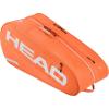 HEAD Tour Racquet Bag L (9R) Tennis Bag – Holds Up to 9 Racquets, CCT+ Climate Control Technology, 2 Main Compartments, Shoe Pocket & Backpack Carry System(Orange)