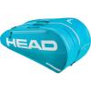 HEAD Tour Racquet Bag L (9R) Tennis Bag – Holds Up to 9 Racquets, CCT+ Climate Control Technology, 2 Main Compartments, Shoe Pocket & Backpack Carry System(Blue)