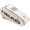 HEAD Tour Racquet Bag M (6R) Tennis Bag – Holds Up to 6 Racquets, CCT+ Climate Control Technology, 2 Main Compartments, Shoe Pocket & Backpack Carry System(White)