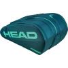 HEAD Tour Racquet Bag XL (12R) Tennis Bag – Holds Up to 12 Racquets, CCT+ Climate Control Technology, 3 Main Compartments, Shoe Pocket & Backpack Carry System(Green)