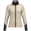 HEAD Women’s Asteria Full Zip Midlayer – Power Stretch®, Quick-Dry Performance, Stand-Up Collar(Cream)