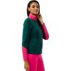 HEAD Women’s Asteria Full Zip Midlayer – Power Stretch®, Quick-Dry Performance, Stand-Up Collar(Dark Teal)