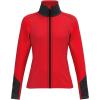 HEAD Women’s Asteria Full Zip Midlayer – Power Stretch®, Quick-Dry Performance, Stand-Up Collar(Red)