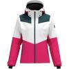 HEAD Women’s Element Insulated Ski Jacket – Waterproof, Mechanical Stretch, Detachable Hood, Snow Gaiter(Dark Pink  Dark Teal)