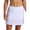 HEAD Women’s Golf Skort, Standard Fit, 17” Inseam, Mid-Rise, Stretch Lightweight Fabric(Stark White)