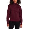 HEAD Women’s Supersoft Fleece Half-zip, Relaxed Fit, Midweight Fleece Material(Windsor Wine)