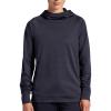 HEAD Women’s Tally Brushback Hoodie, Relaxed Fit, Stretch Midweight Material, Moisture-wicking(Black Heather)