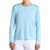 Head Women’s Aura Long Sleeve Top, Slim Fit, Stretch Lightweight Material(Aquamarine Heather)