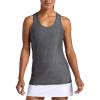 Head Women’s Break Point Tank Top, Slim Fit, Lightweight Heathered Material(Black Heather)