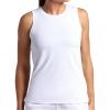 Head Women’s Cooldown Tank Top, Relaxed Fit, Stretch Lightweight Jacquard Material(Stark White)