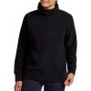 Head Women’s Cozy Cowl Neck Pullover, Relaxed Fit, Soft Midweight Material(Black)