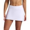 Head Women’s Crosscourt Mesh Panel Skort, Standard Fit, 13” Inseam, Built-in Compression Shorts with Pockets(Stark White)